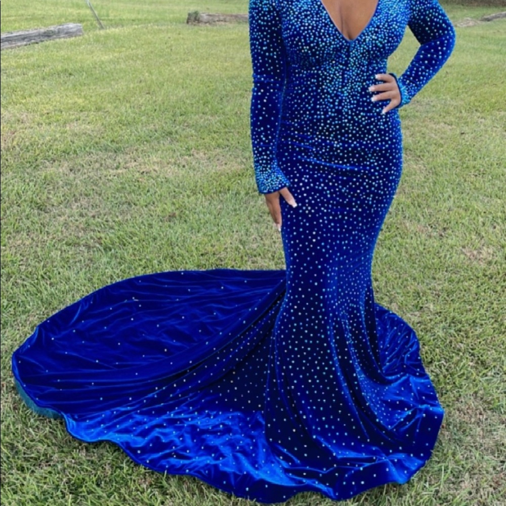 JONATHAN KAYNE ROYAL BLUE FORMAL DRESS WORN ONCE